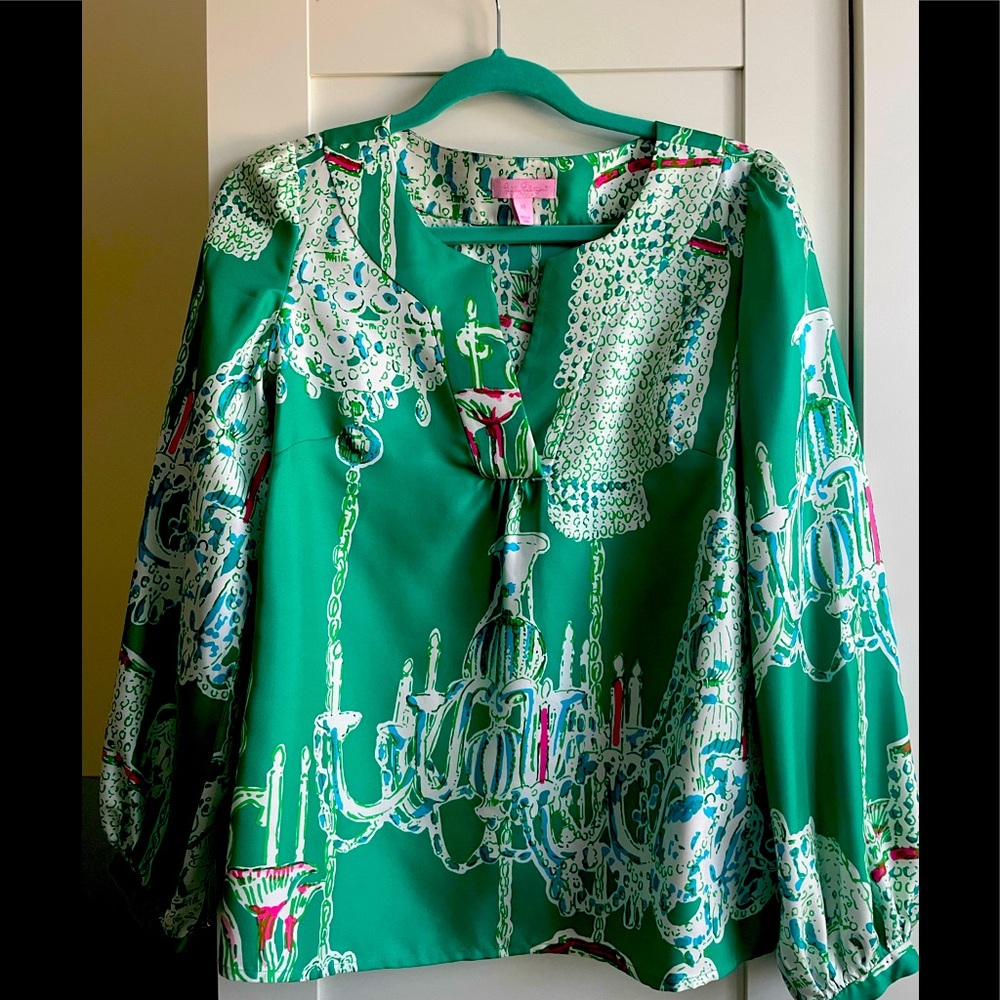 Lilly Pulitzer Jaiden Top in Swingers print